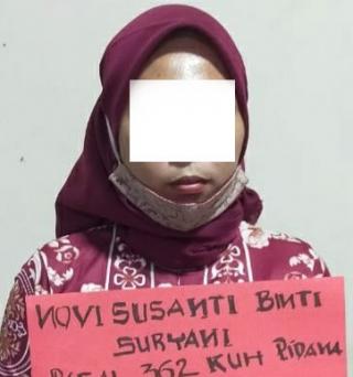 Lakukan Curat Ibu Muda ini Digelandang Polisi